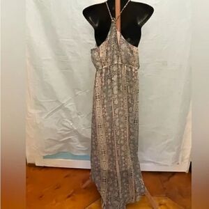 AEO American Eagle Outfitters braided floral boho dress sz small EUC